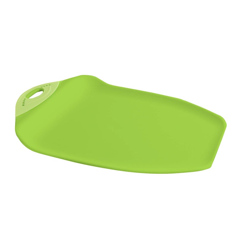 Dexas Chop & Scoop Cutting Board, 9.5 by 13 inches, Solid Green, 322-J383 - Image 4